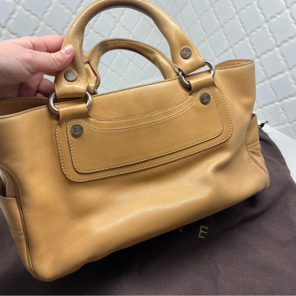 CELINE Boogie Bag with Original Celine Dustbag Light Brown Tan Camel EUC - Picture 4 of 10